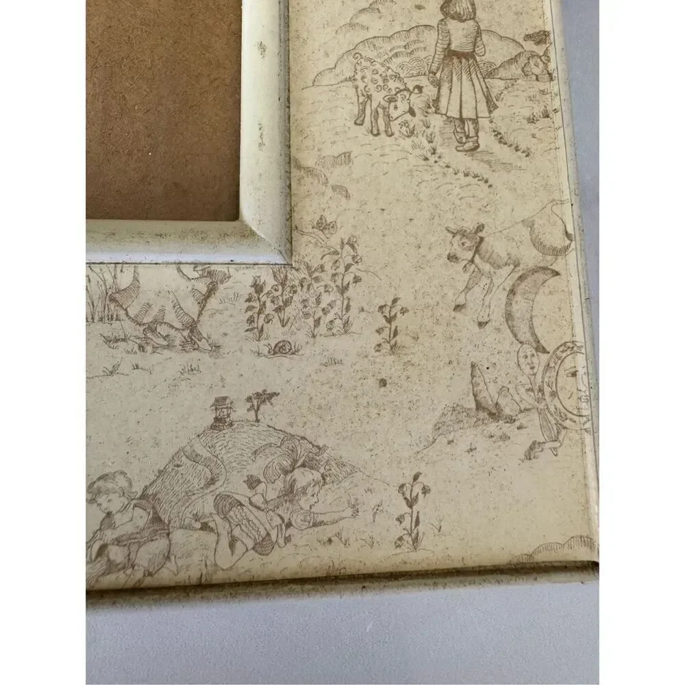 Nursery rhyme nursery photo picture stand alone cream frame 5x7 Humpty Dumpty ba